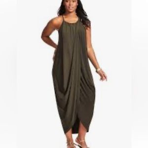 City Chic Slinky draped dress